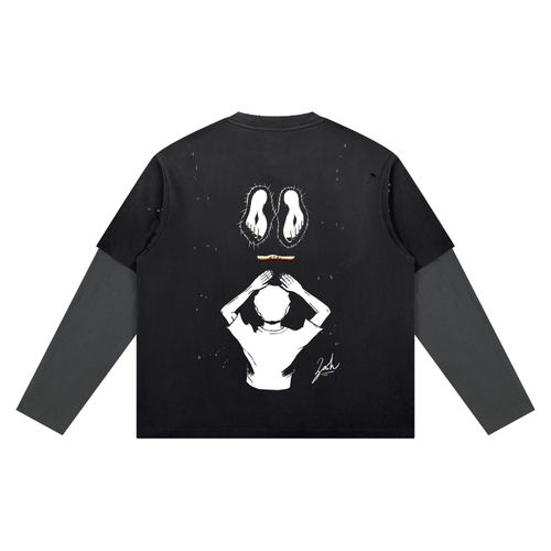Commit It To The LORD Vintage Wash Distressed Layer T-Shirt